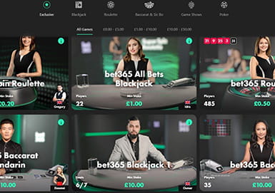 The bet365 Online Blackjack Casino
