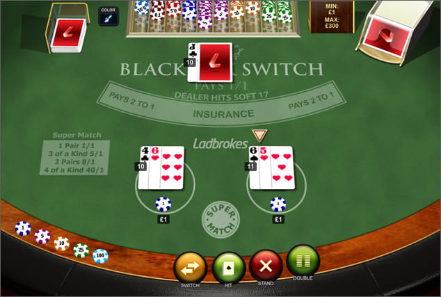 Play Blackjack Switch for Free