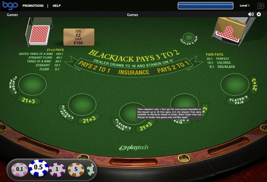 Blackjack Games to Play at BGO