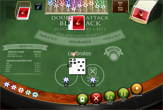 Play Double Attack Blackjack for Free