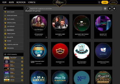 The Grand Ivy Online Blackjack Casino