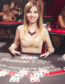 Live Blackjack Table