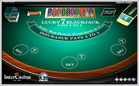 Play Lucky 7 Blackjack at InterCasino