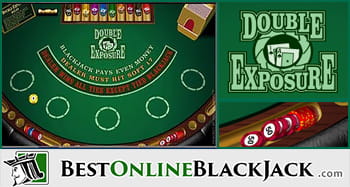 Rules for playing Double Exposure Blackjack online