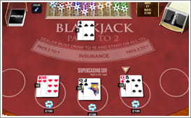 super casino blackjack selection